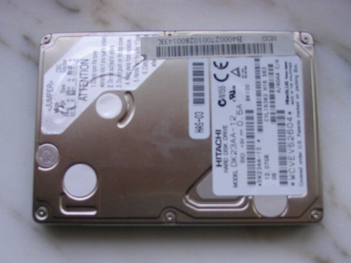 The old hard disk